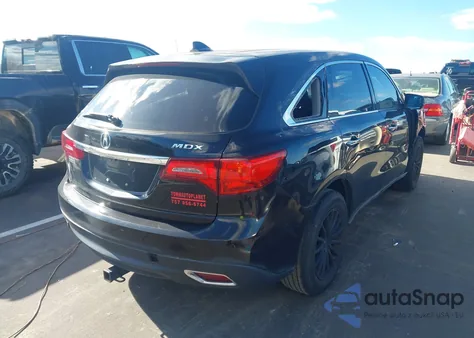 2014 Acura Mdx from USA, damaged, VIN 5FRYD3H21EB001096